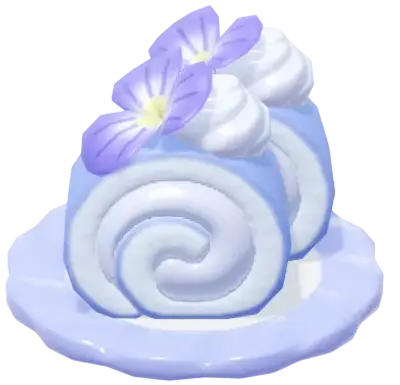 Indigo Roll Cake recipe in Heartopia
