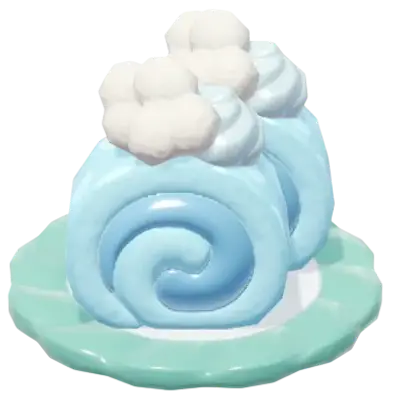 Blue Roll Cake recipe in Heartopia